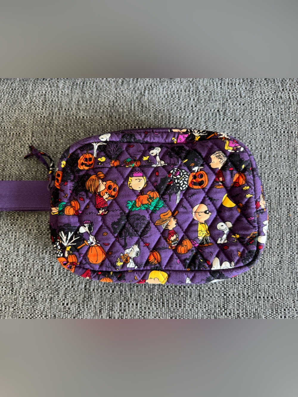 Vera Bradley Purple Quilted Halloween waist bag